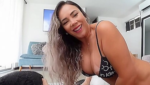 Colombian Milf Fucks With Her Boyfriend While Her Stepson Is At Home Glory Sweet