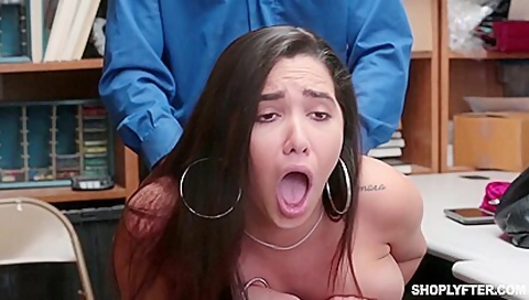 Naughty Girl Gets Punishment From The Officer