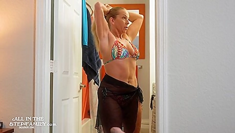Stepmom Vacation - Her Bikini Made Me Horny So She Helped Me Cum - Aitsf - Trailer 3of3