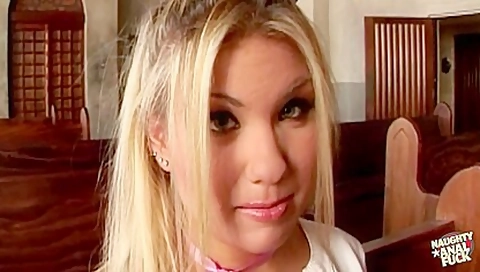 Pervy Priest Absolves The Blonde From Her Sins By Pounding Her Ass In The Church