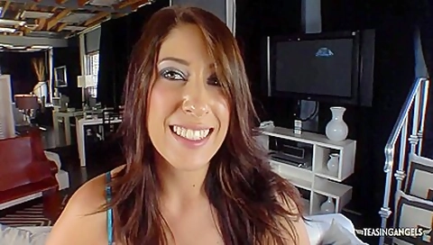 Within Seconds Of Teasing The Brunette Gets A Major Craving For Cum In Her Mouth