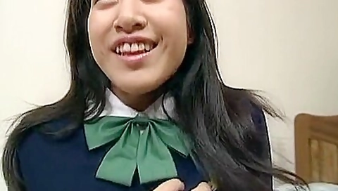 A Hairy Japanese schoolgirl 18+ Likes To Be Fingered