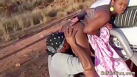 African Safari Jeep Backseat Sex