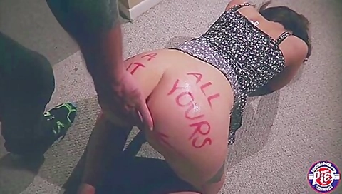 Jizz Filling Action With A Hot Brunette Slut Gia