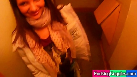 Beautiful European Brunette Needs A Favor