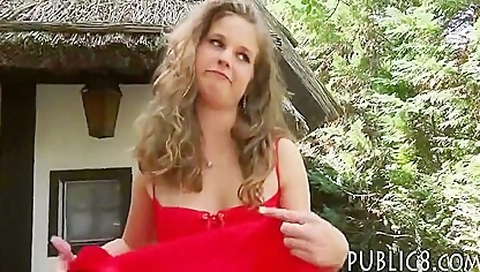 Pretty Amateur Brunette Eurobabe Pounded For A Few Buck