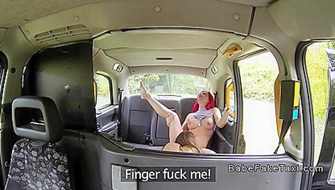 Brunette Licks Cunt For A Free Taxi Ride To Airport