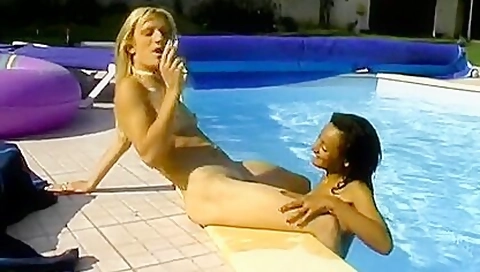 My Sweet Lesbian Blonde Girlfriend Kisses Under The Sun
