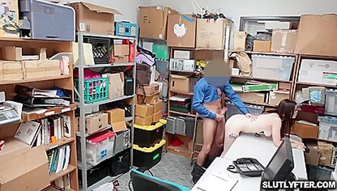 Thick Cock Romping The Shoplifters Tight Pussy