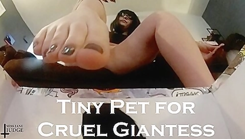 Jane Judge In Tiny Pet For Cruel Giantess