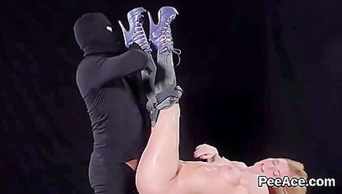 Bitch Diving In Piss And Sucking Wet Dick