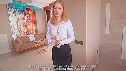 Rooms Dirty But Dicks Clean - Fucked The Receptionist For A Good Review